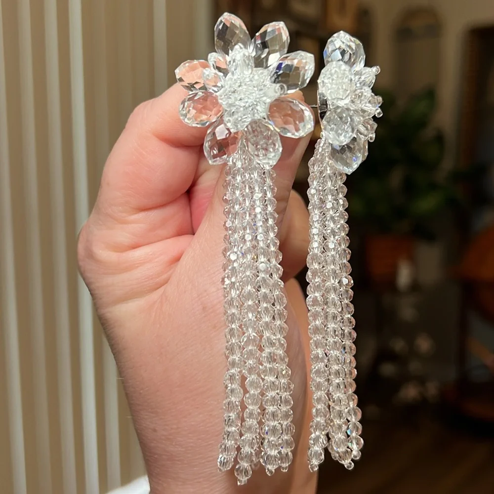 Kate Spade Full Flourish Statement Tassel Statement Earrings